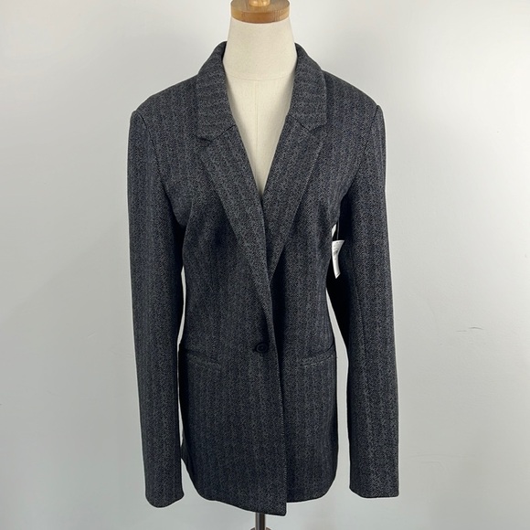 Old Navy Other - OLD NAVY Gray Herringbone Men’s Blazer NWT Size Large Tall